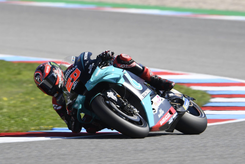 Fabio Quartararo (20). Photo courtesy PETRONAS Yamaha SRT.