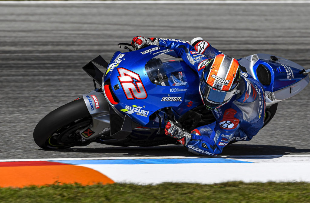 Alex Rins (42). Photo courtesy Team Suzuki ECSTAR.