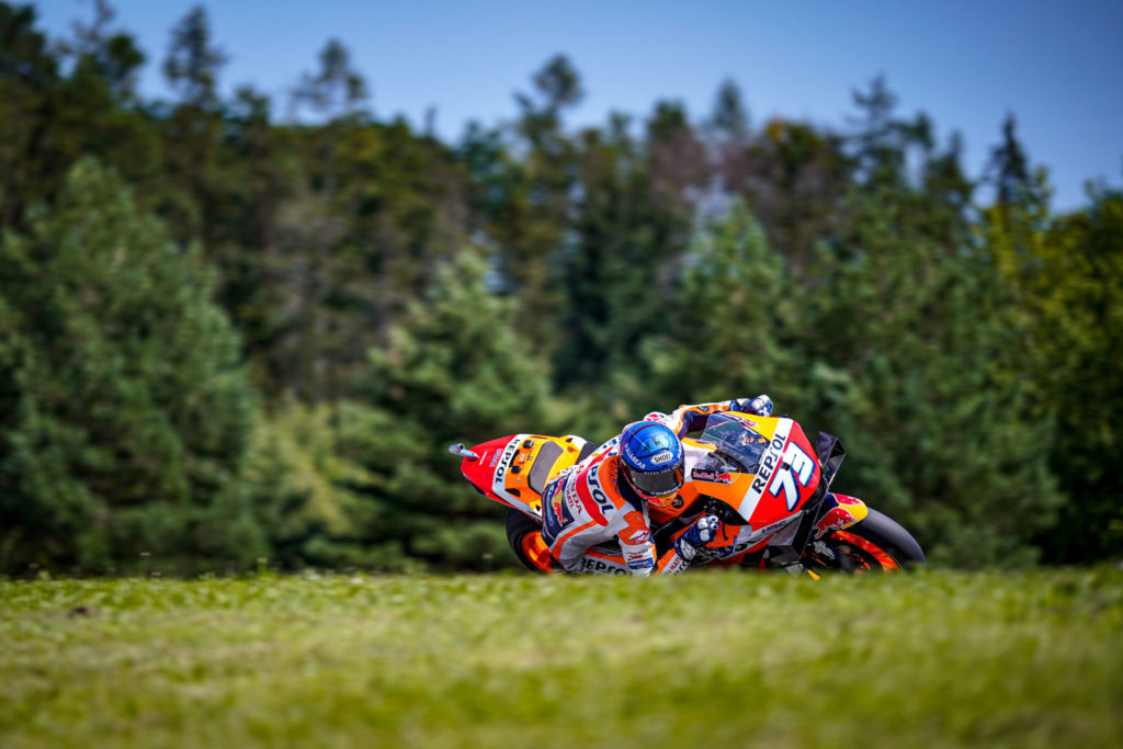 Alex Marquez (73). Photo courtesy Repsol Honda.