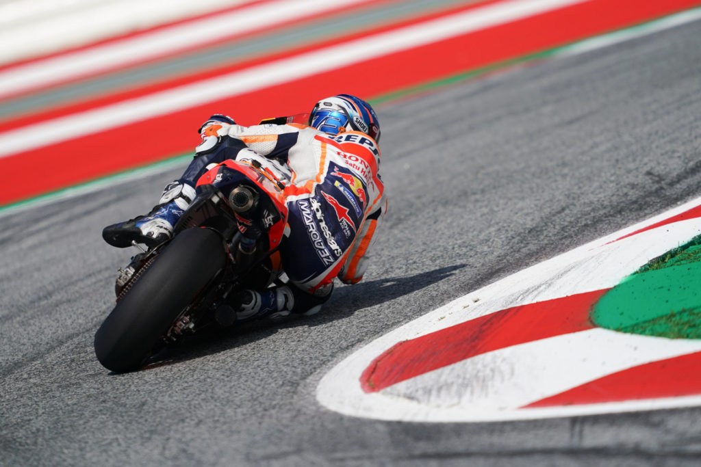 Alex Marquez (73). Photo courtesy Repsol Honda.