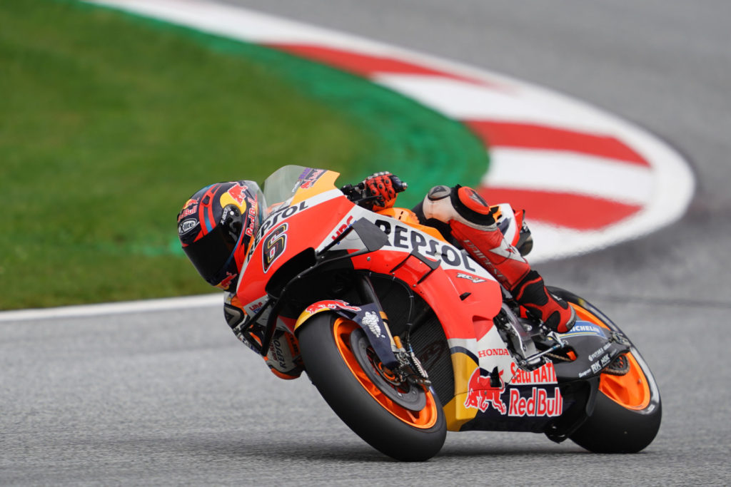 Stefan Bradl (6). Photo courtesy Repsol Honda.