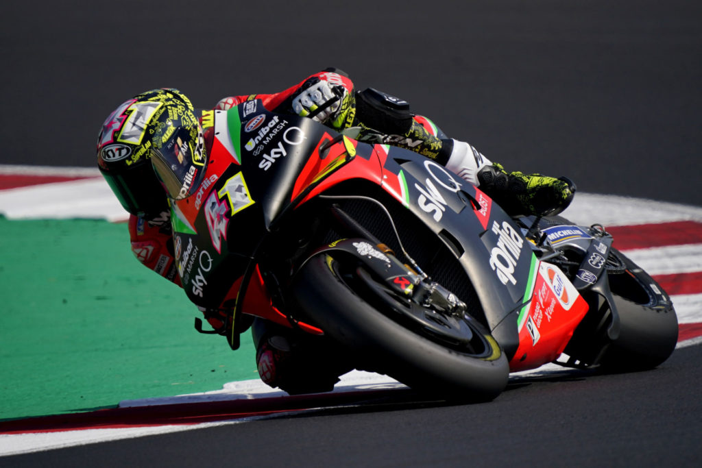 Aleix Espargaro (41). Photo courtesy Aprilia.