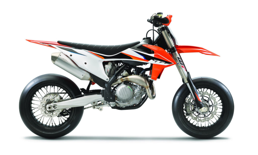 A 2021-model KTM 450 SMR. Photo courtesy KTM.