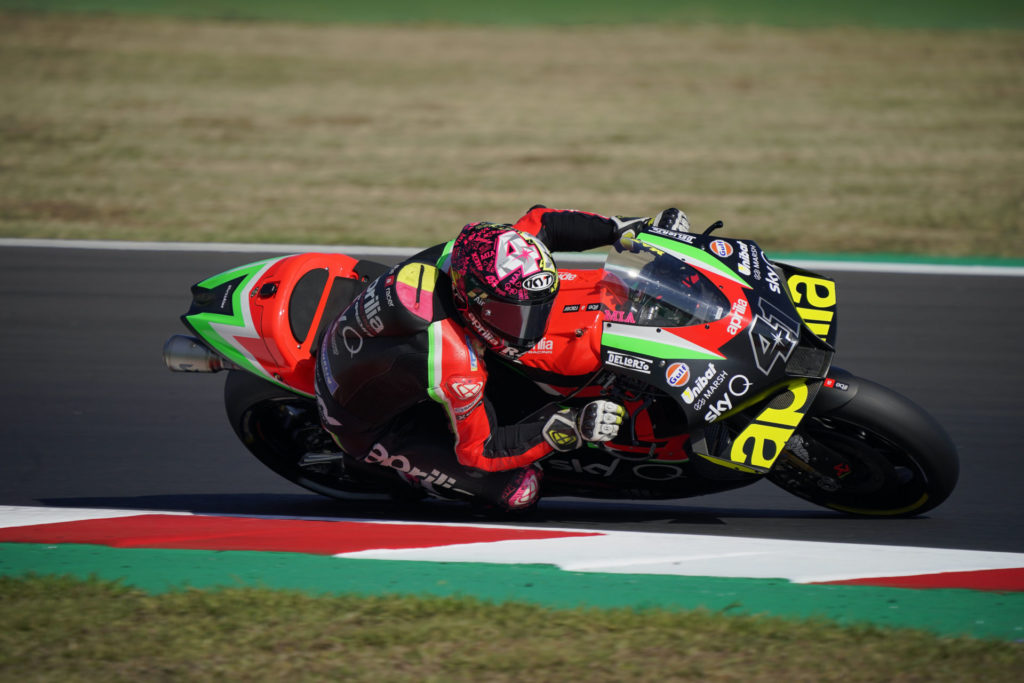 Aleix Espargaro (41). Photo courtesy Aprilia.