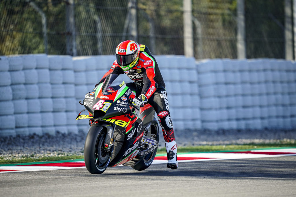 Aleix Espargaro (41). Photo courtesy Aprilia.