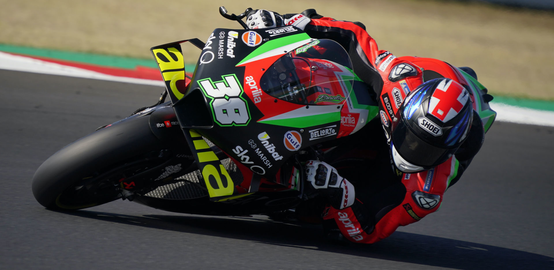 Bradley Smith (38). Photo courtesy Aprilia.