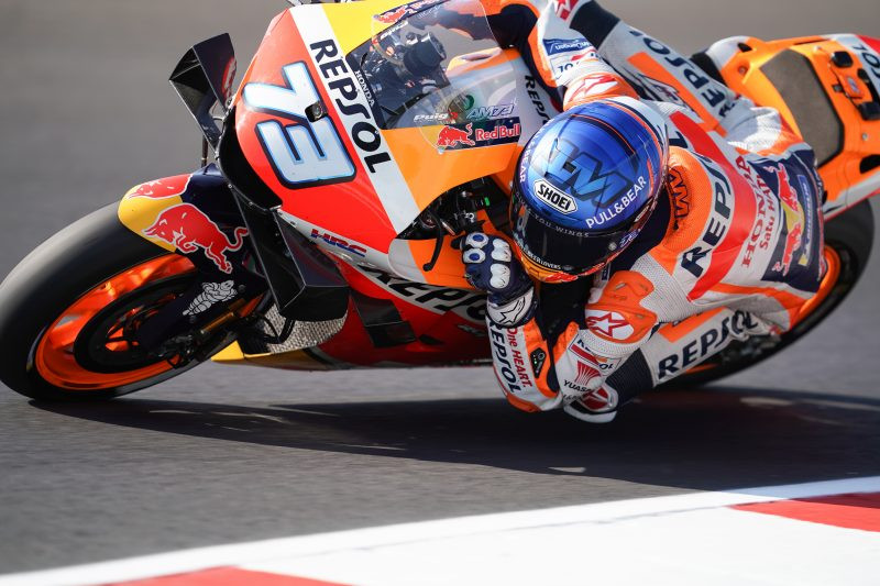 Alex Marquez (73). Photo courtesy Repsol Honda.