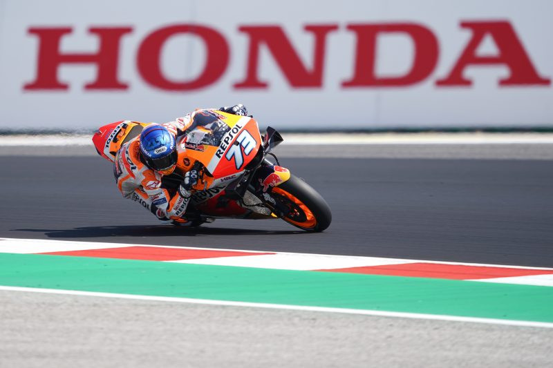 Alex Marquez (73). Photo courtesy Repsol Honda.