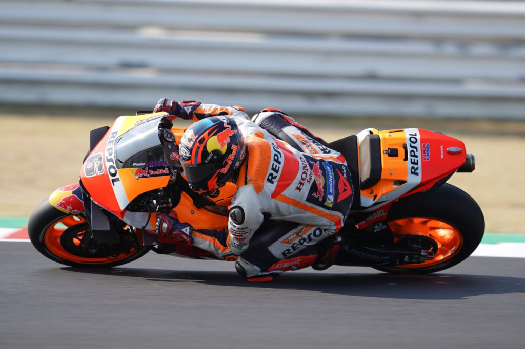 Stefan Bradl (6). Photo courtesy Repsol Honda.