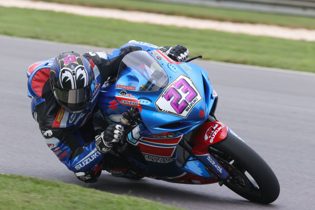 Lucas Silva (23). Photo by Brian J. Nelson, courtesy Suzuki Motor of America, Inc.