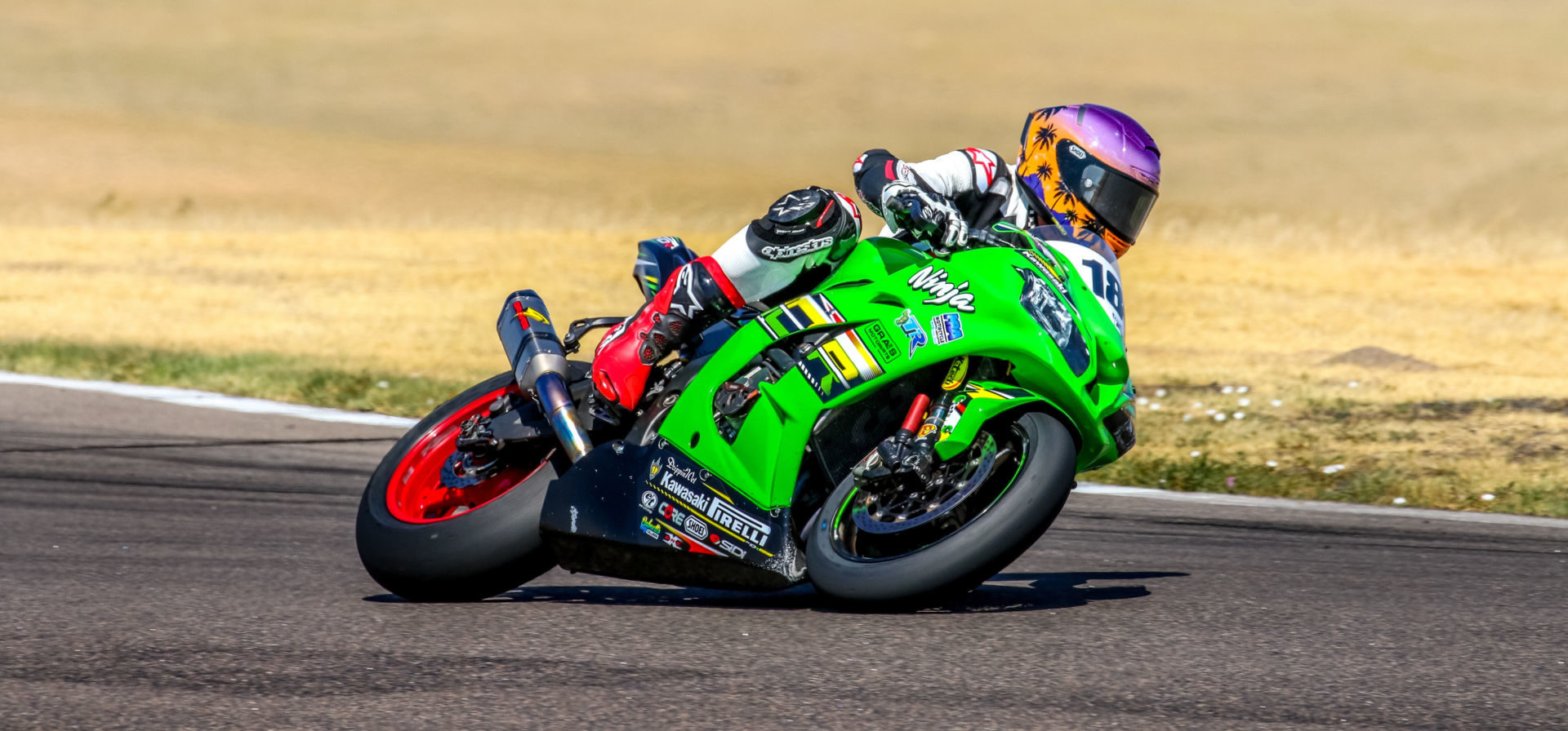 Andrew Lee (18) in action at High Plains Raceway. Photo by Brandon Wren, courtesy Pirelli.