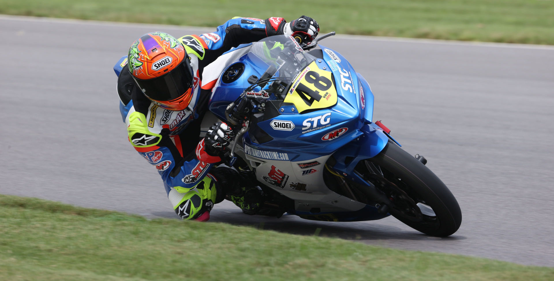 Max Van (48). Photo by Brian J. Nelson, courtesy SportbikeTrackGear.com.