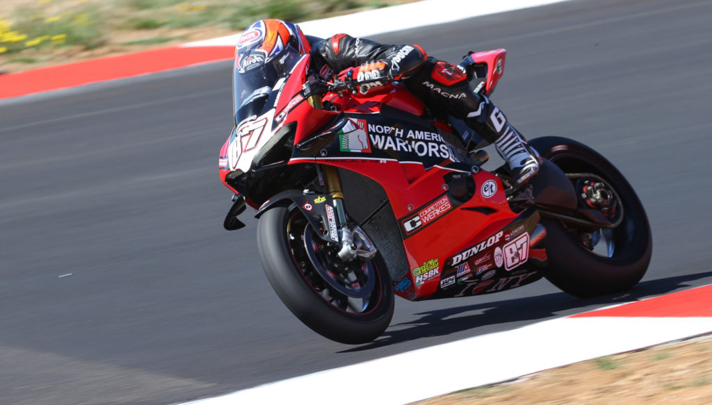 Lorenzo Zanetti (87) di Ridge Motorsports Park. Foto oleh Brian J. Nelson.