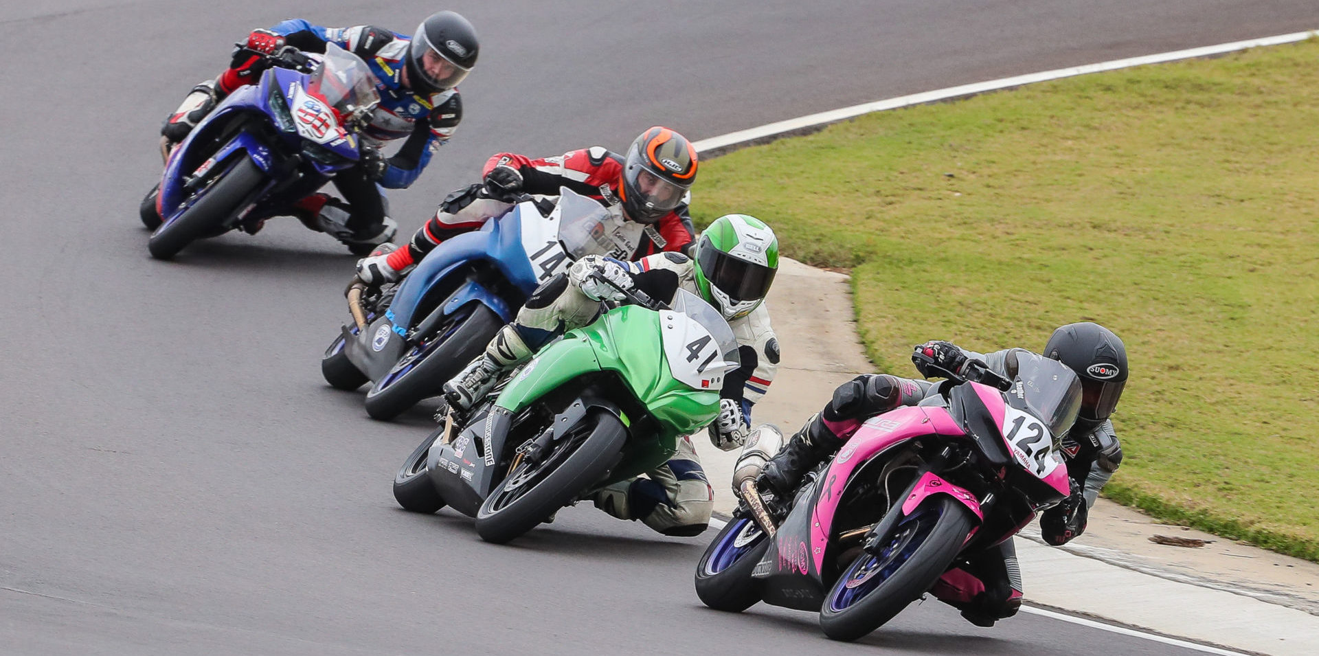 Racers in action at the 2019 AMA Road Race Grand Championship at Barber Motorsports Park. Photo by Brian J. Nelson, courtesy AMA.