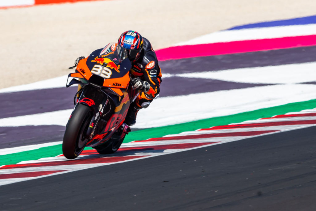 Brad Binder (33). Photo courtesy KTM.