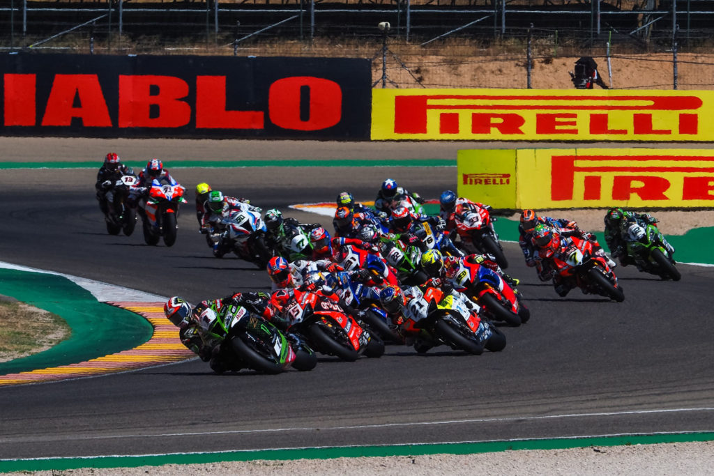 The start of Race One. Photo courtesy Dorna.