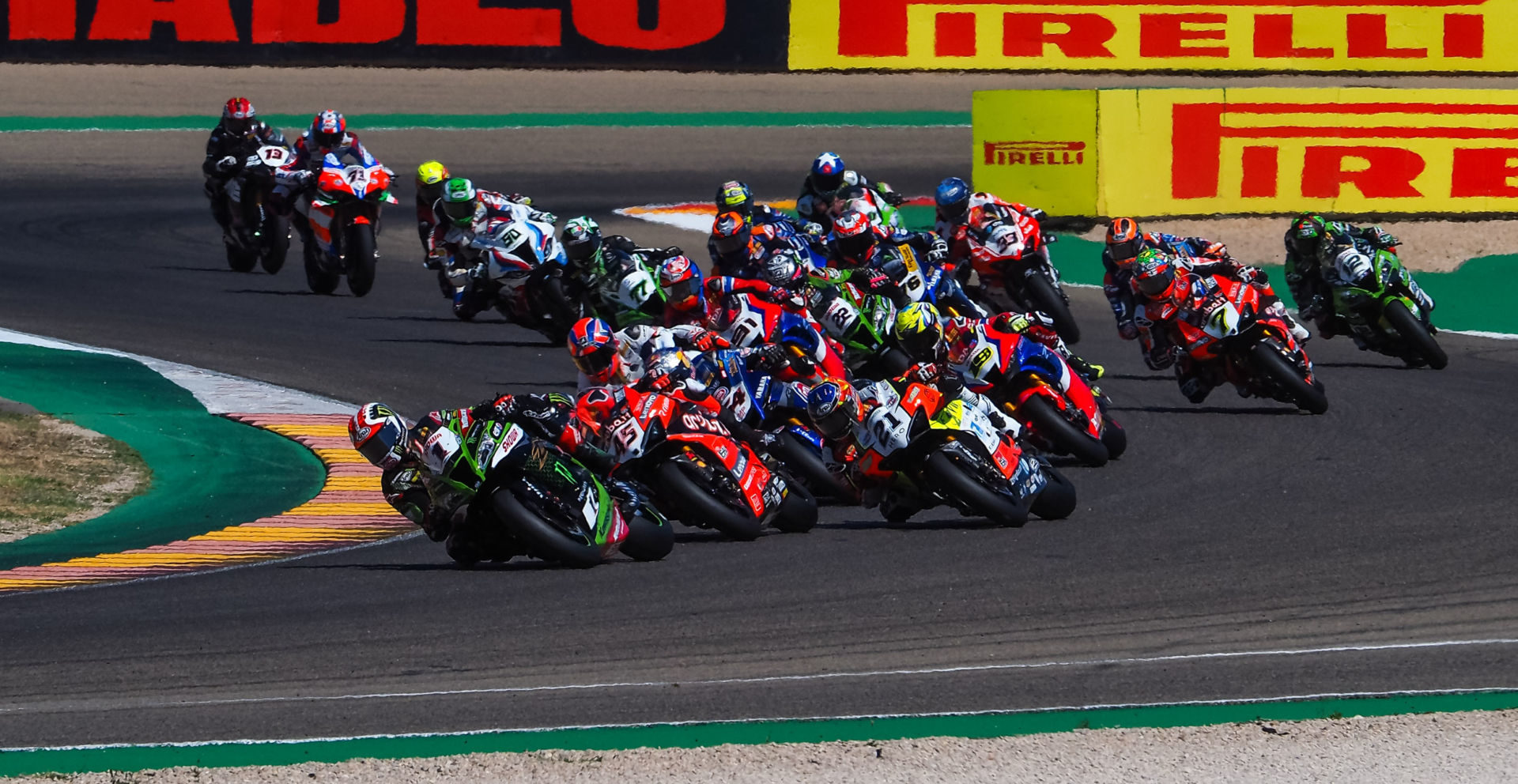 The start of Race One. Photo courtesy Dorna.