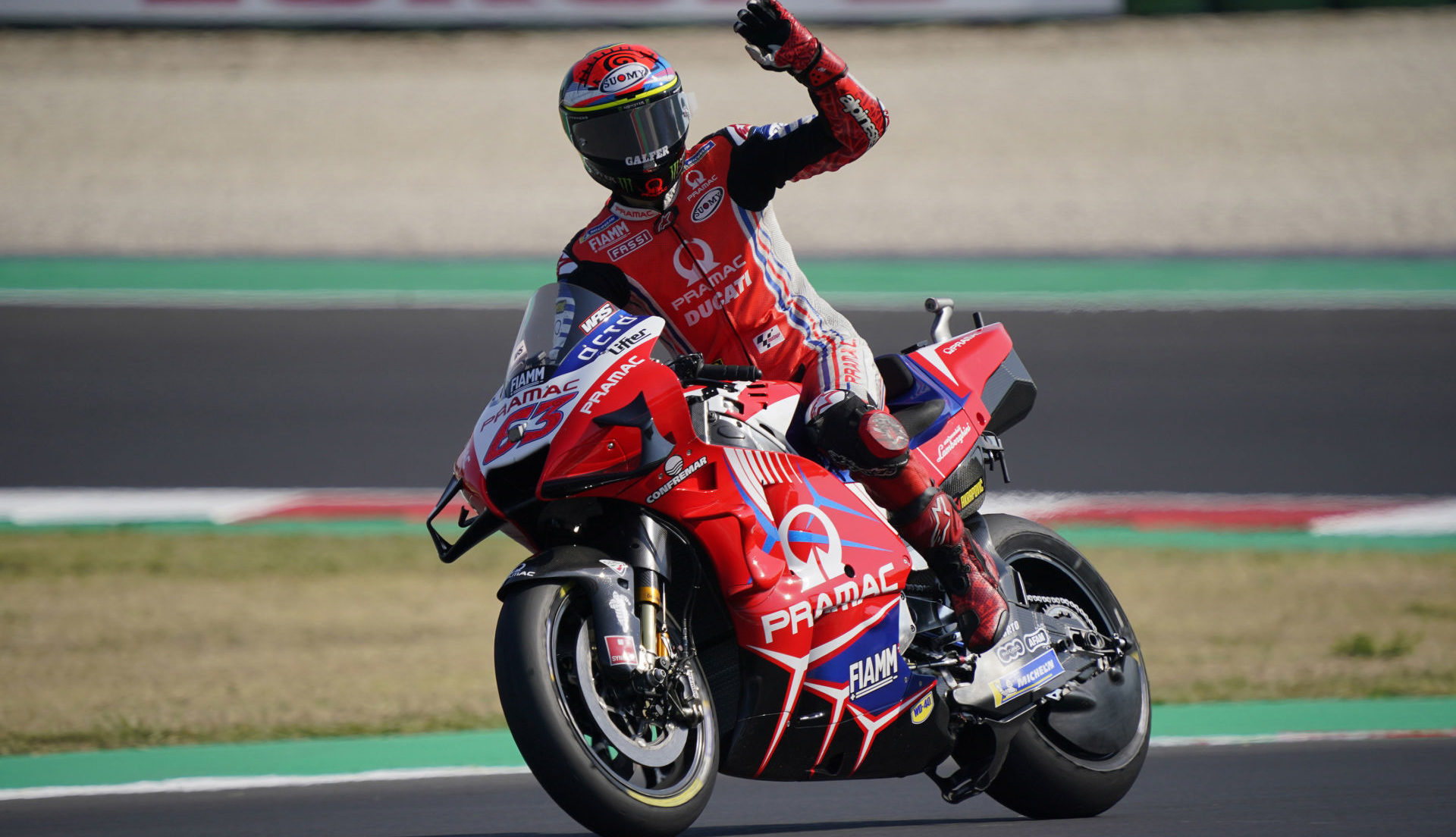 Francesco Bagnaia (63). Photo courtesy Pramac Racing.