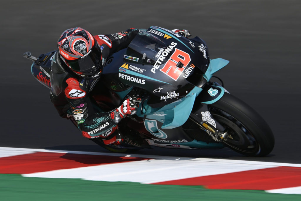 Fabio Quartararo (20). Photo courtesy PETRONAS Yamaha SRT.