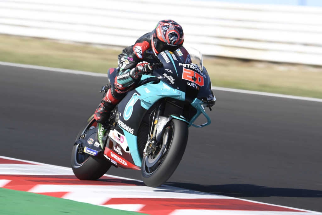 Fabio Quartararo (20). Photo courtesy PETRONAS Yamaha SRT.