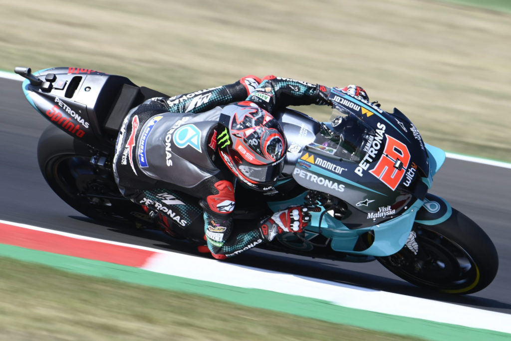 Fabio Quartararo (20). Photo courtesy PETRONAS Yamaha SRT.