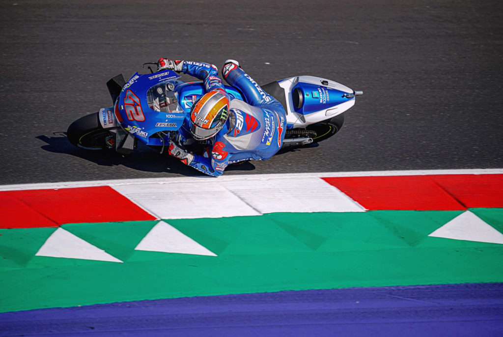 Alex Rins (42). Photo courtesy Suzuki.