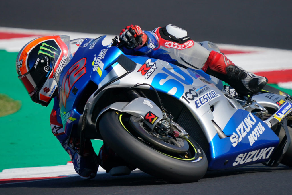 Alex Rins (42). Photo courtesy Team Suzuki ECSTAR.