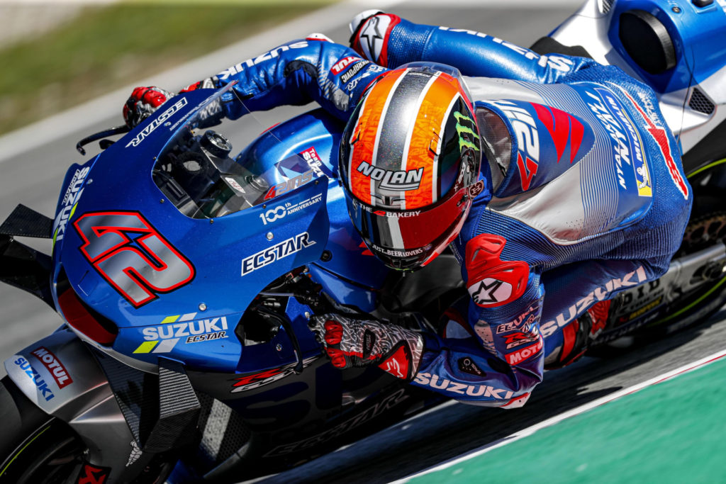 Alex Rins (42). Photo courtesy Team Suzuki ECSTAR.