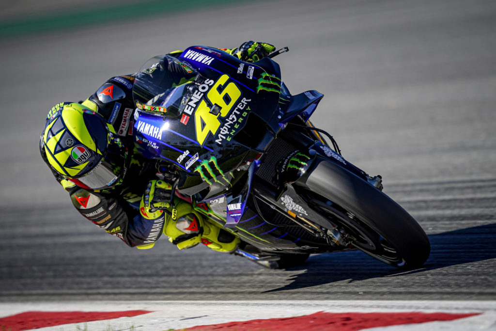 Valentino Rossi (46). Photo courtesy Monster Energy Yamaha.