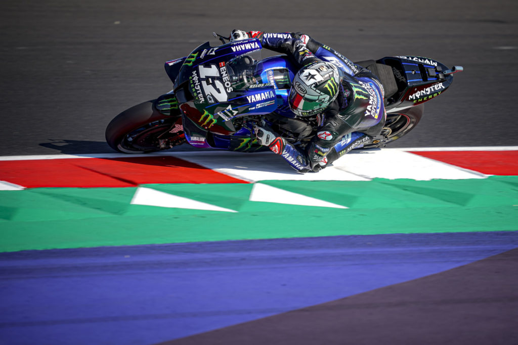 Maverick Vinales (12). Photo courtesy Monster Energy Yamaha.