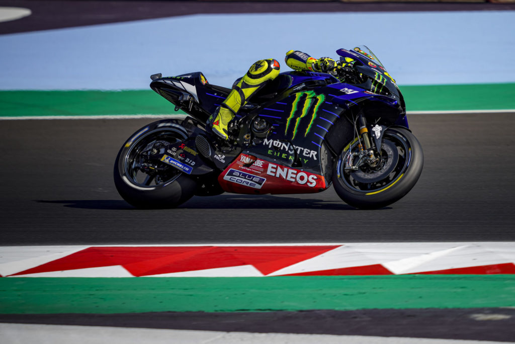 Valentino Rossi (46). Photo courtesy Monster Energy Yamaha.