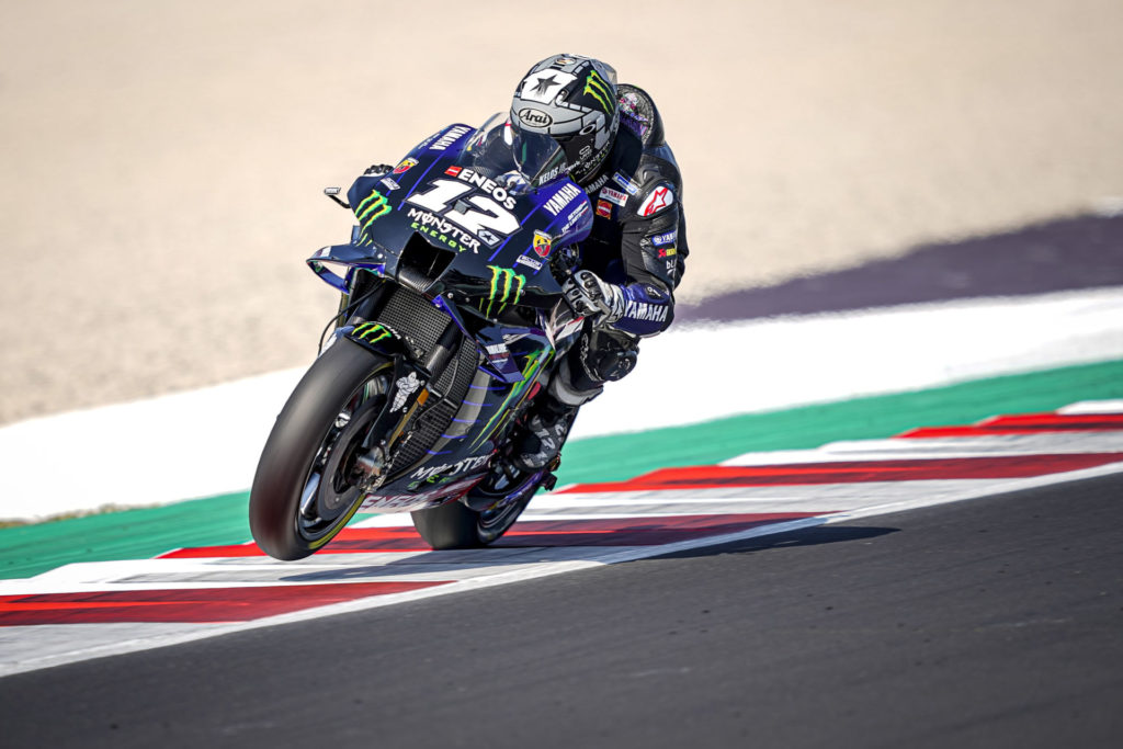 Maverick Vinales (12). Photo courtesy Monster Energy Yamaha.