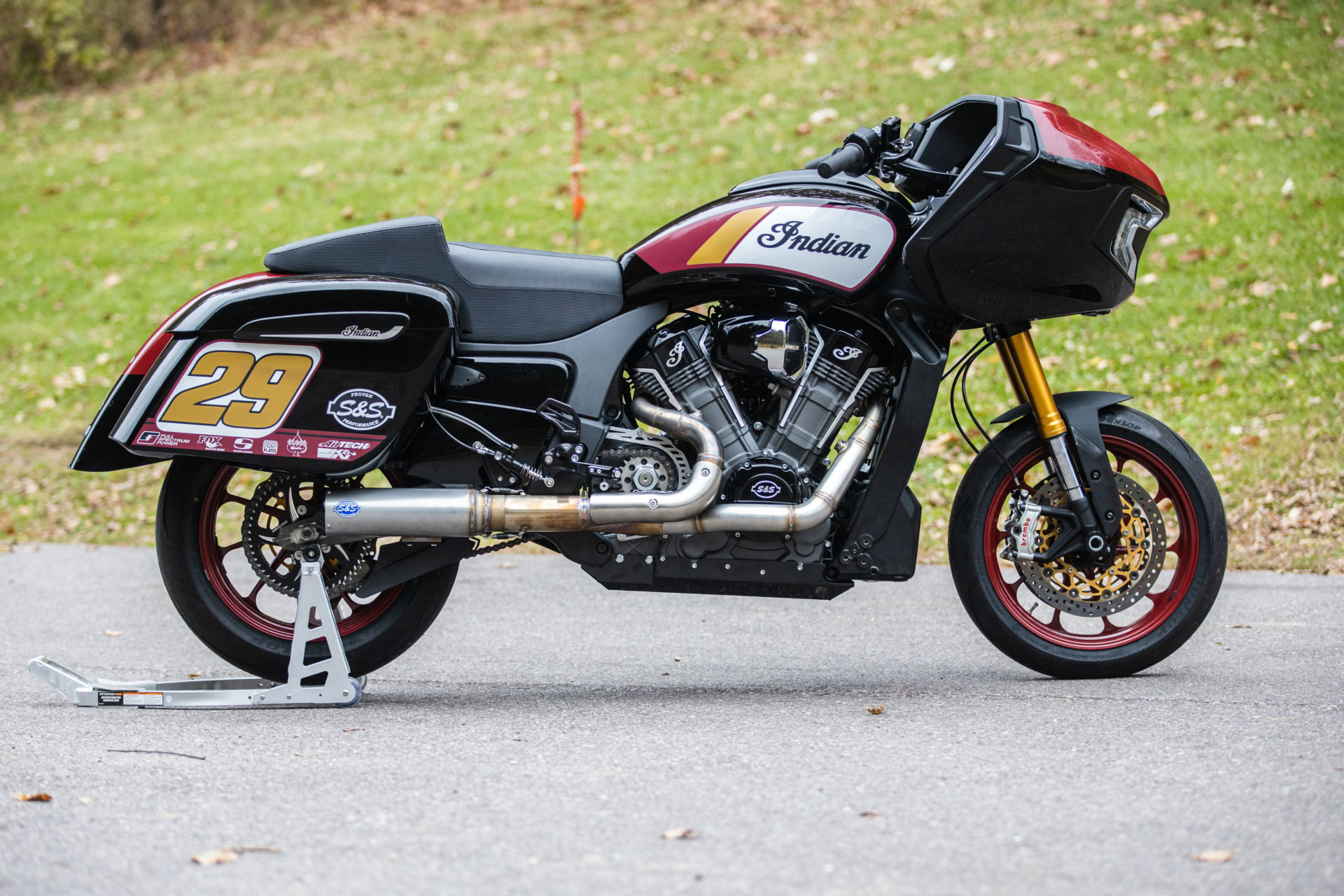 Tyler O’Hara’s Indian Challenger King of the Baggers racebike. Photo courtesy Indian Motorcycle.