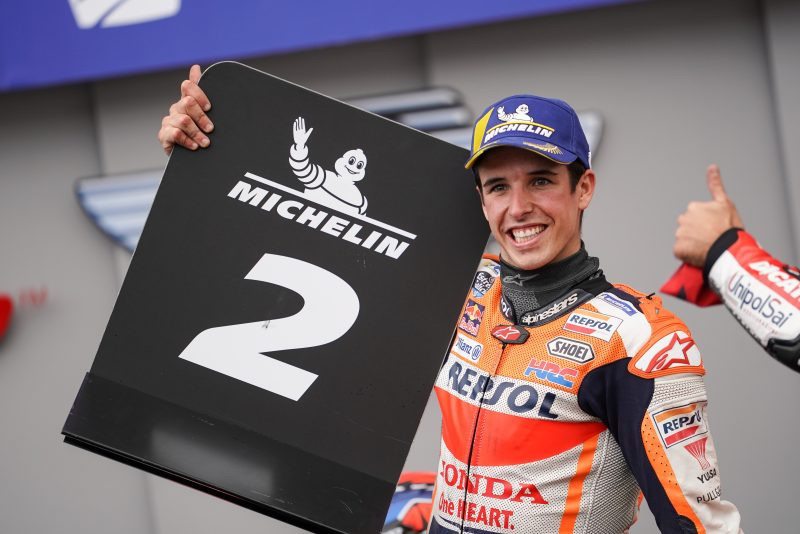 Alex Marquez (73). Photo courtesy Repsol Honda.