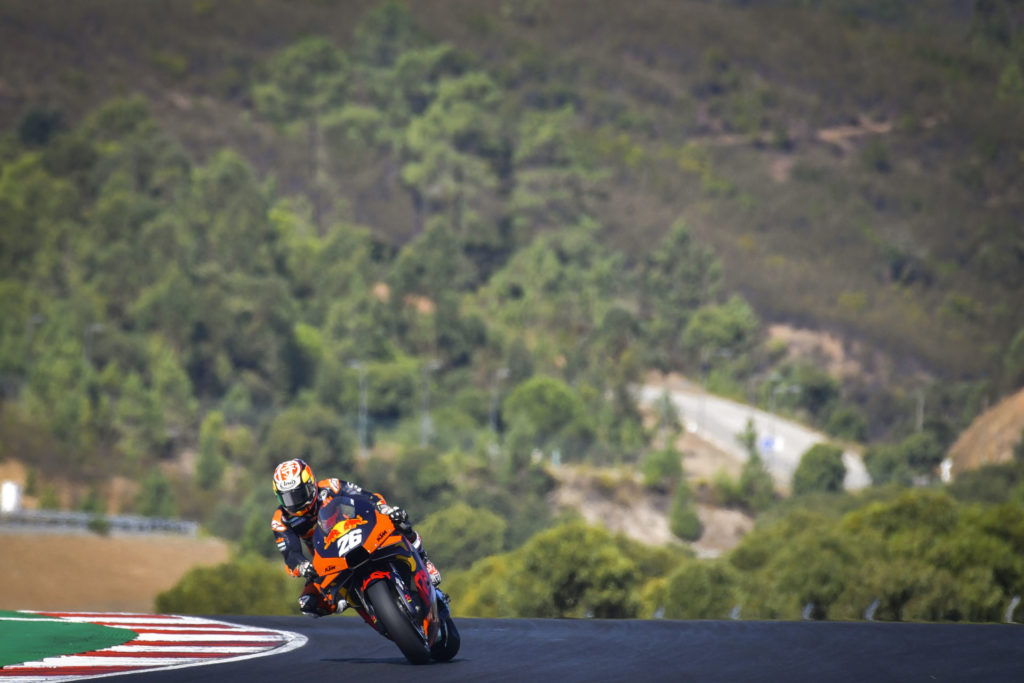 Dani Pedrosa (26) on his KTM RC16. Photo courtesy Dorna.