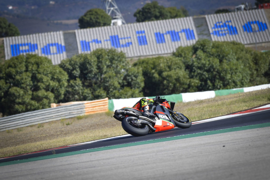 Lorenzo Savadori on his Aprilia. Photo courtesy Dorna.