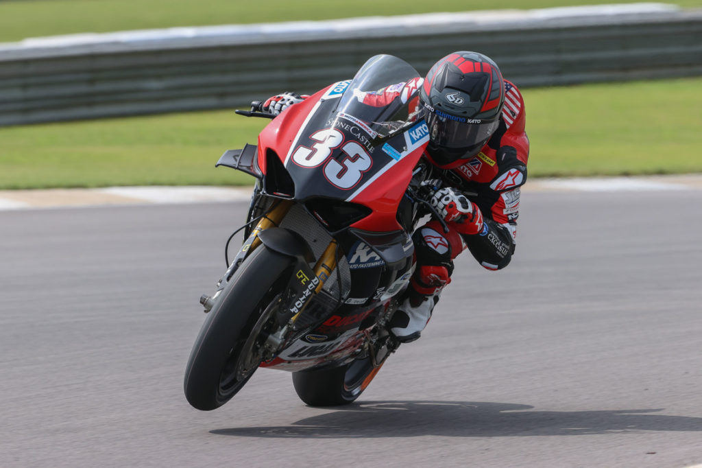 Kyle Wyman (33). Photo by Brian J. Nelson, courtesy Ducati North America.