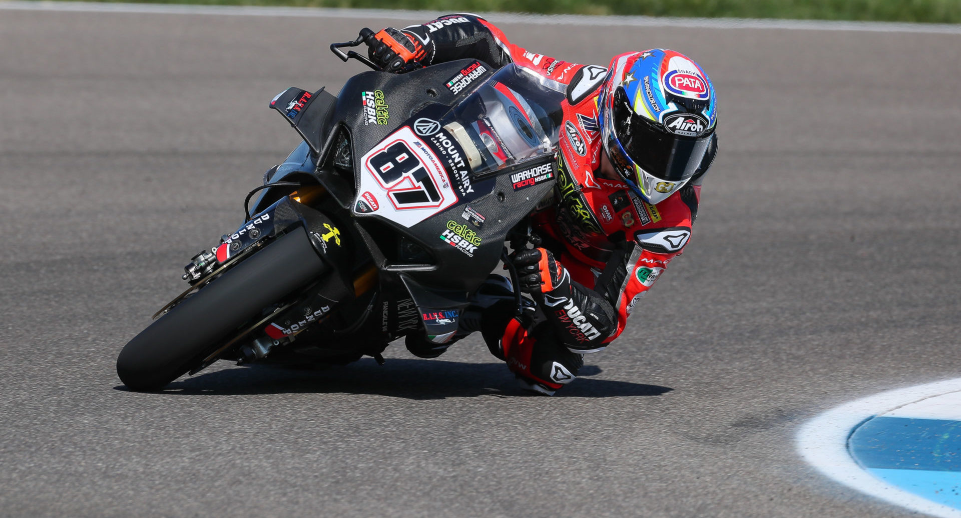 Lorenzo Zanetti (87) at Indianapolis Motor Speedway. Photo by Brian J. Nelson.