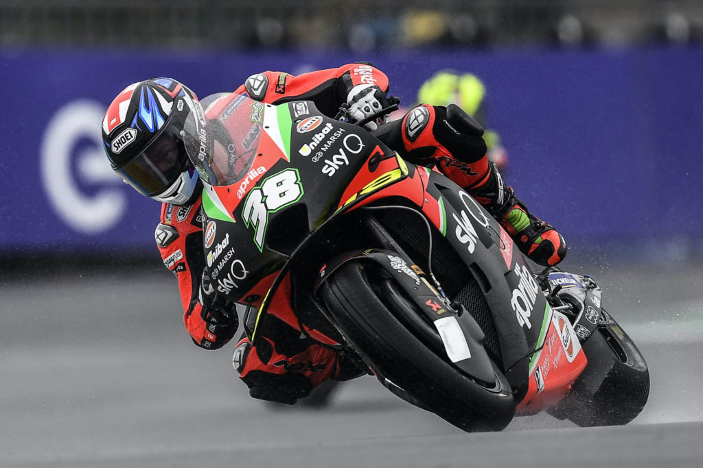 Bradley Smith (38). Photo courtesy Aprilia Gresini Racing.