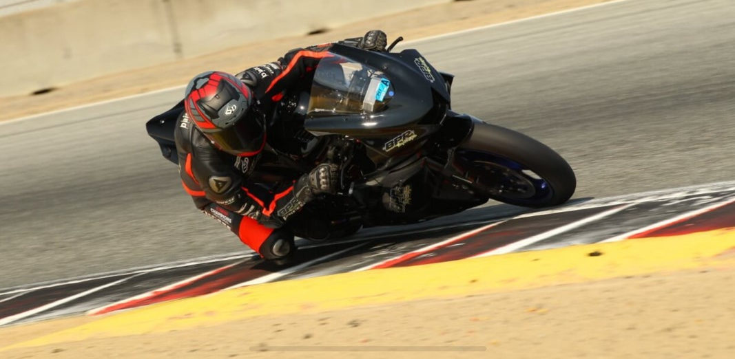 Bryce Prince testing his BPR Tuning Yamaha at Buttonwillow Raceway Park. Photo by Dito Milian/GotBlueMilk.com.