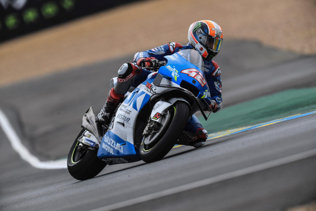 Alex Rins (42). Photo courtesy Team Suzuki ECSTAR: