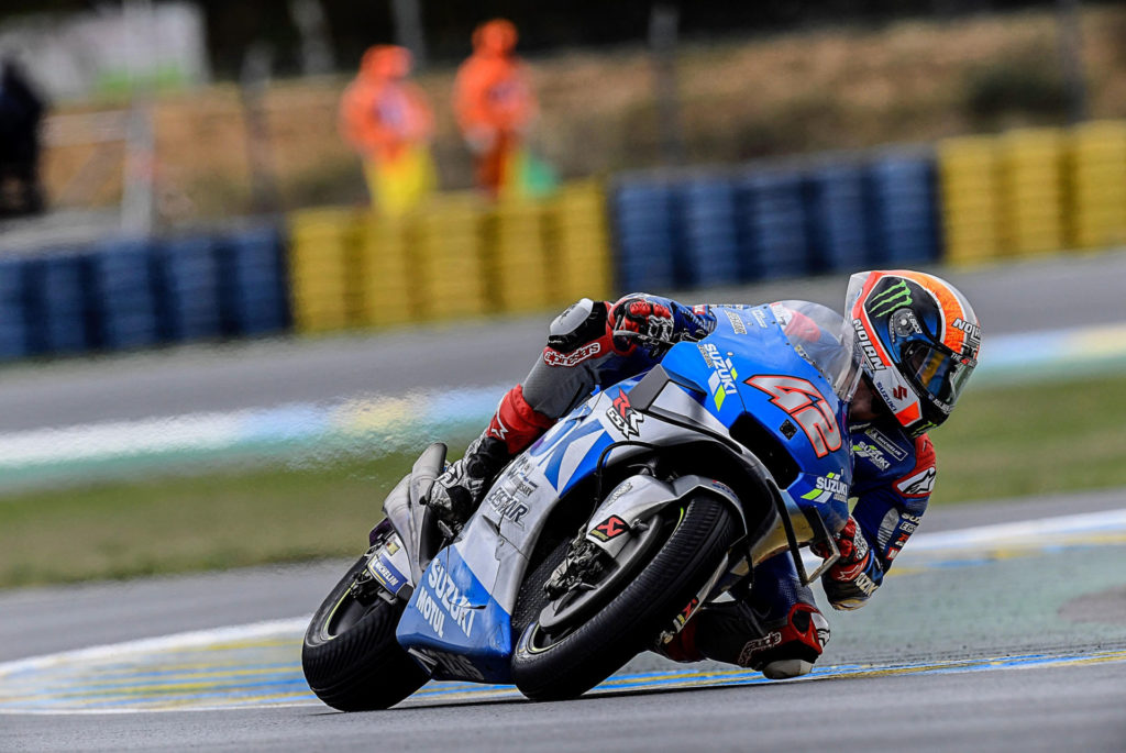 Alex Rins (42). Photo courtesy Team Suzuki ECSTAR.