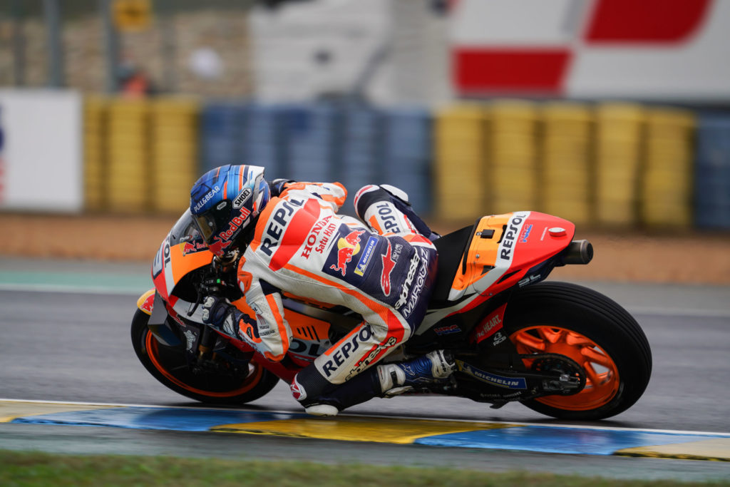 Alex Marquez (73). Photo courtesy Repsol Honda.