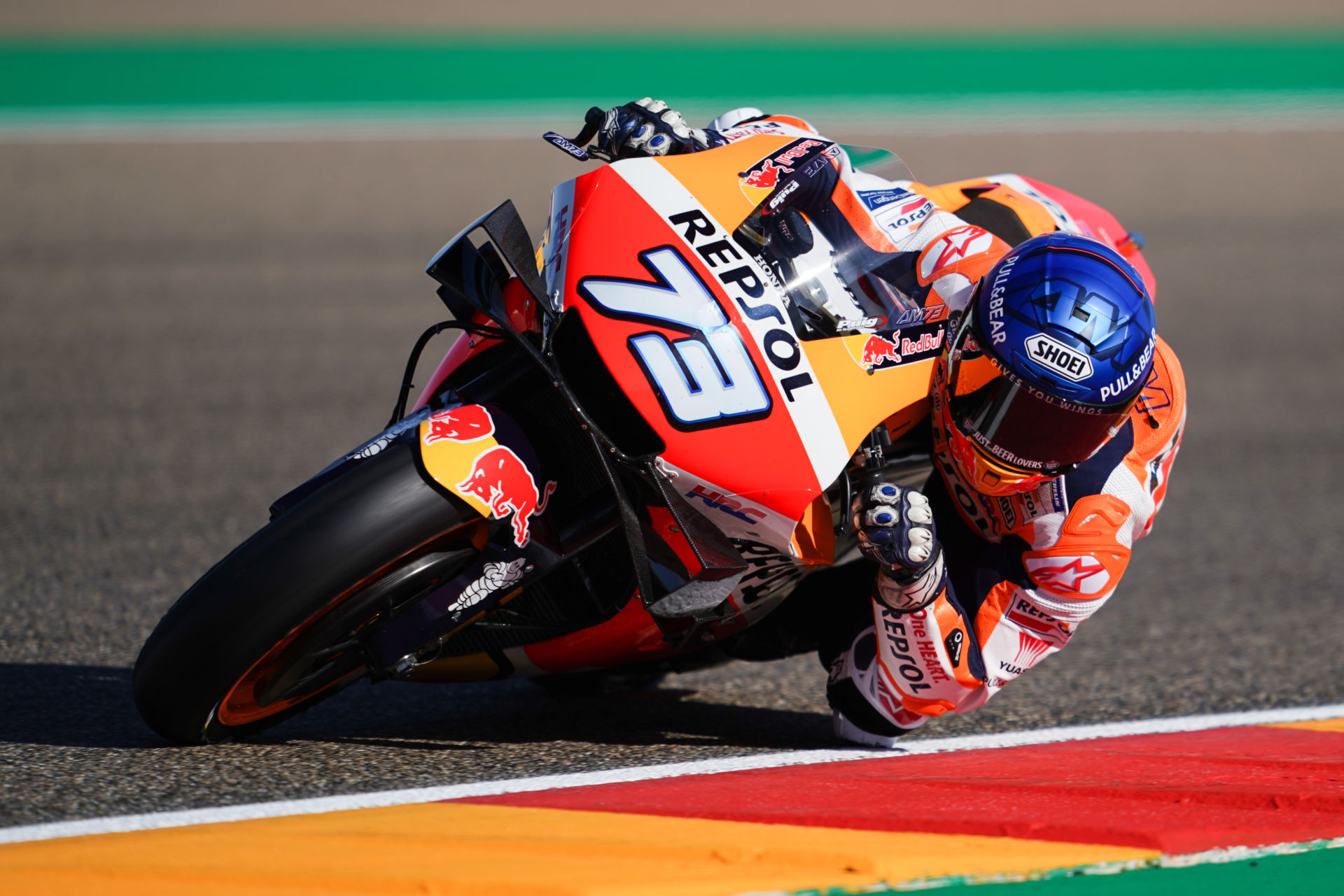 Alex Marquez (73). Photo courtesy Repsol Honda.