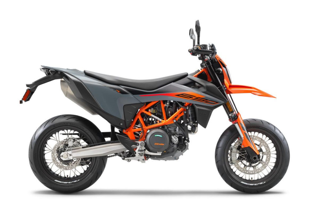 A 2021-model KTM 690 SMC R. Photo courtesy KTM.