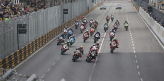 The start of the Macau Motorcycle Grand Prix in 2018. Photo courtesy Macau Grand Prix Committee.