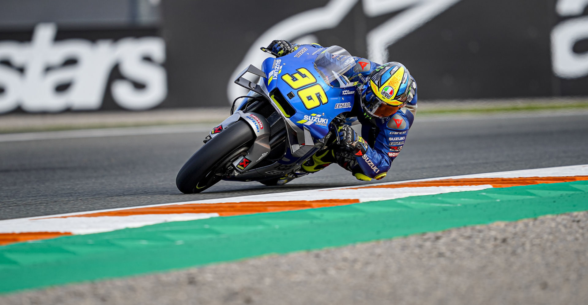 MotoGP World Championship point leader Joan Mir (36). Photo courtesy Team Suzuki ECSTAR.