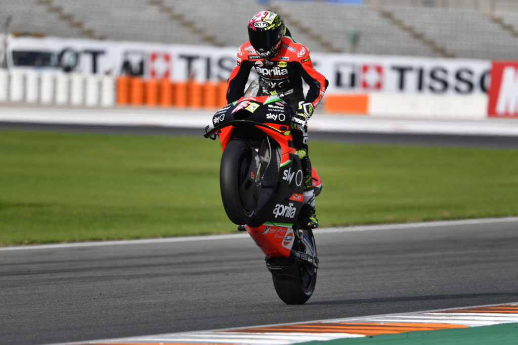 Aleix Espargaro (41). Photo courtesy Aprilia Gresini Racing.