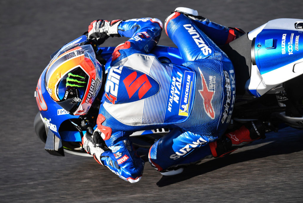 Alex Rins (42). Photo courtesy Team Suzuki ECSTAR.