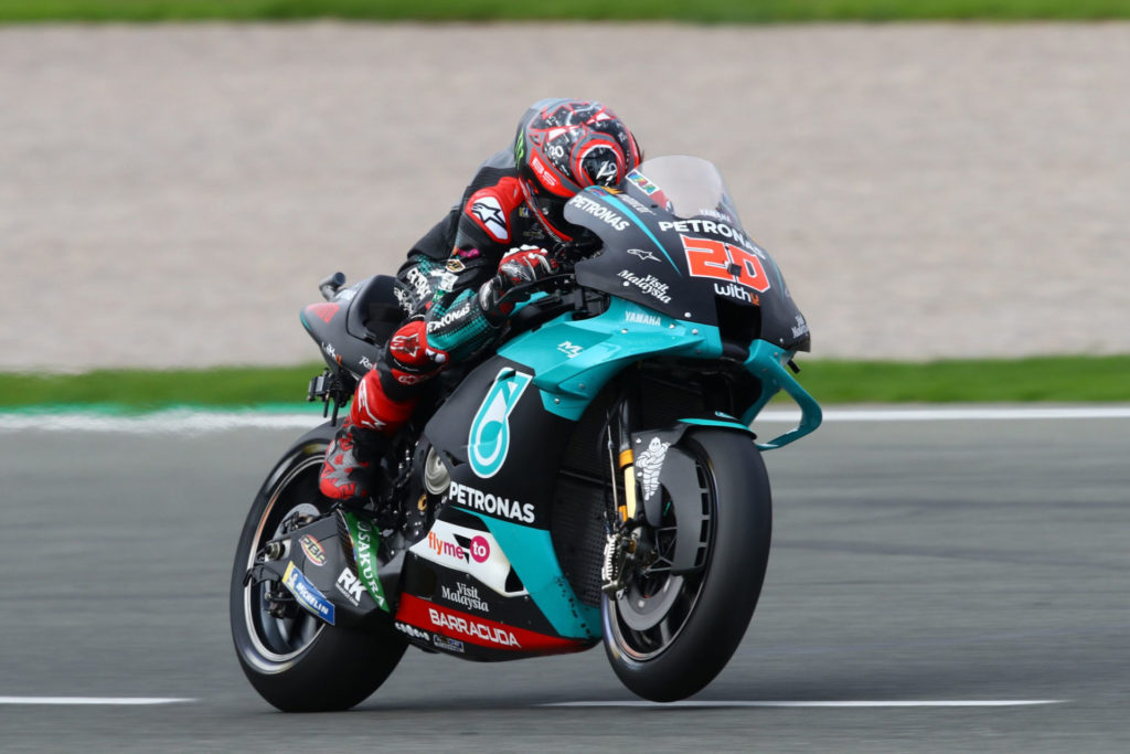 Fabio Quartararo (20). Photo courtesy PETRONAS Yamaha SRT.